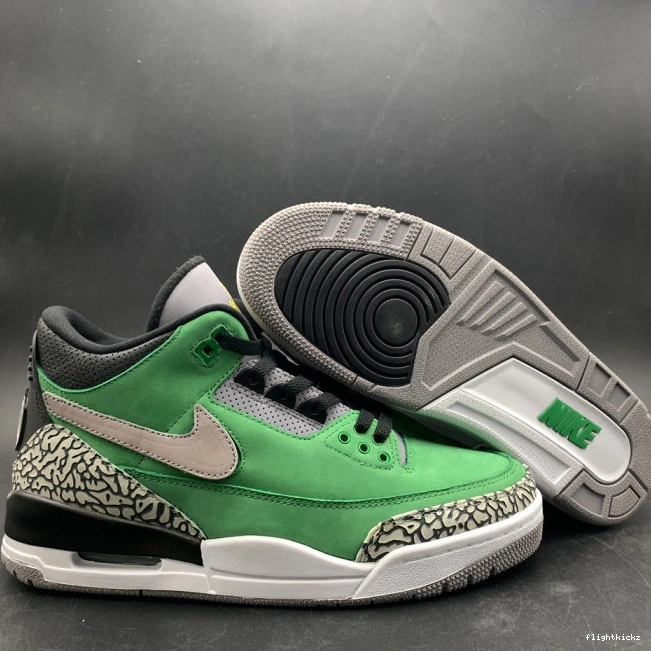 867493 Retro 3 PE shoes Tinker Ducks Air Jordan Oregon AJ3 0824